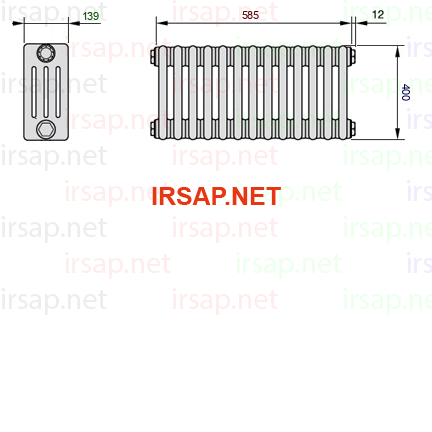 Радиатор IRSAP Tesi 40400/13 T23 CL 01